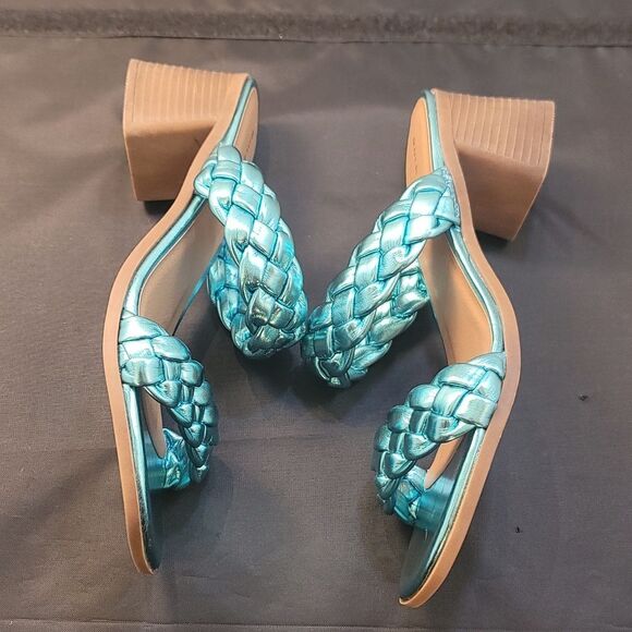 BRAND NEW ROCK&CANDY BY ZIGI DOUBLE BRAIDED STRAPS LOW BLOCK-HEEL SANDAL - Picture 13 of 16